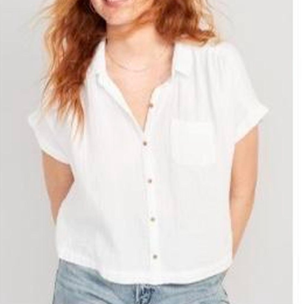 Old Navy Cotton Button Down Short Sleeve